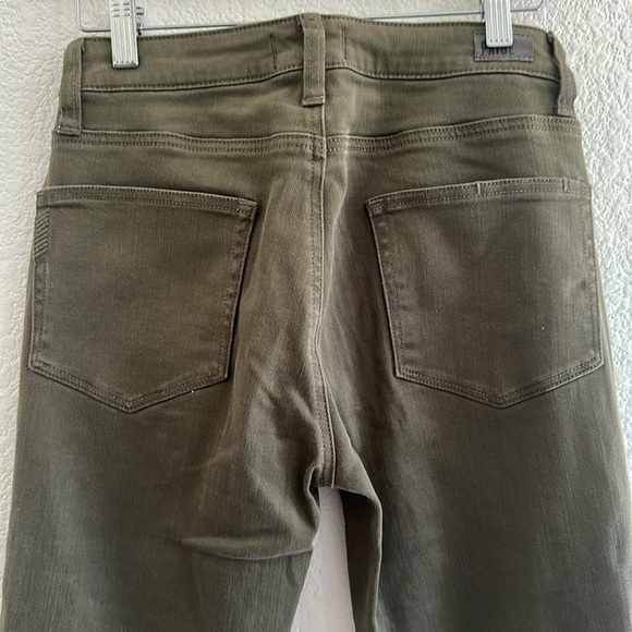 PAIGE Women's Daryn Zip Ankle Jeans-Olive Leaf - Picture 7 of 8